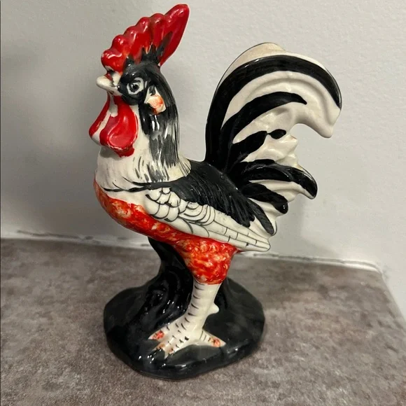 Colorful Rooster and Hen Figurine Set - Picture 3 of 5